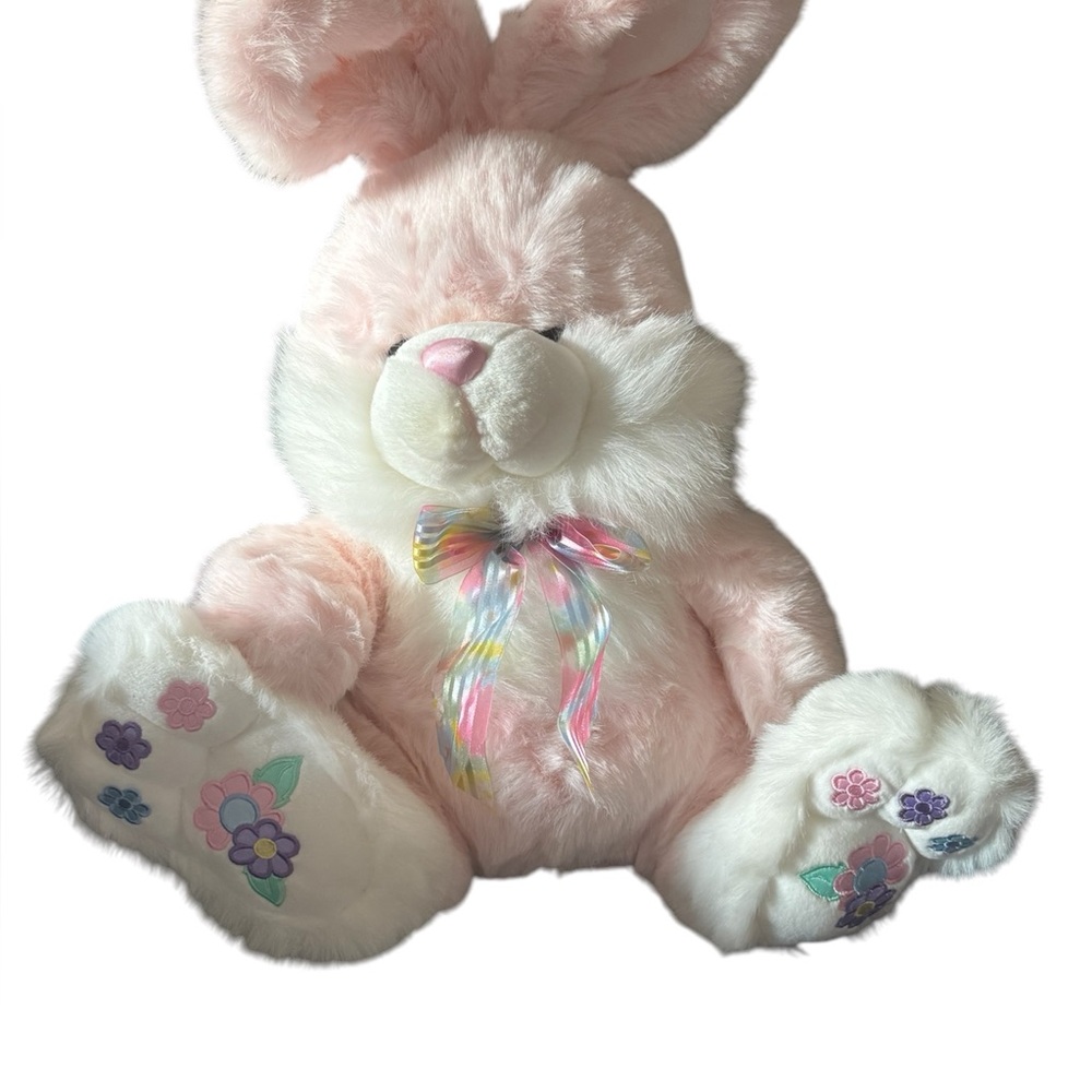Fluffy Pink Bunny Rabbit stuffed animal
